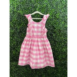 Max Studio Kids, Pink And White Plaid Dress, Girls Size 6